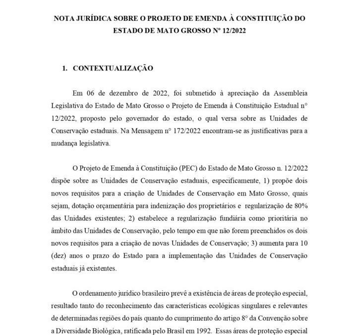 PEC 12/22: Nota Jurídica