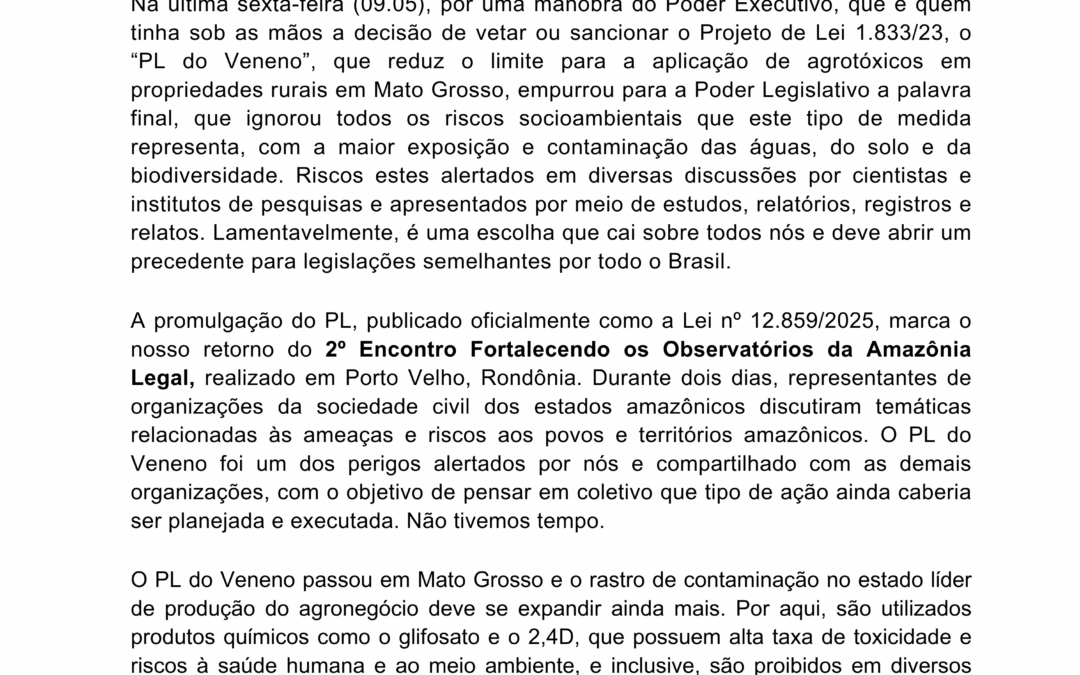 ABAIXO-ASSINADO: Disseram SIM por mais veneno!
