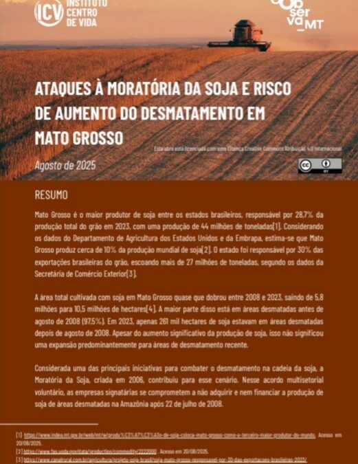 Nota Técnica Moratória da Soja